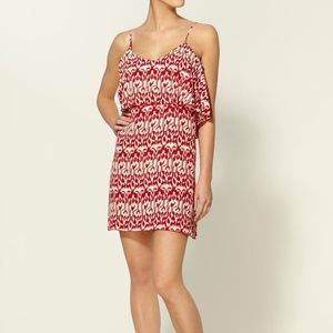 Blu Moon Black & Cream Ruffle Mini Dress